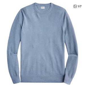 J Crew 100% Cotton Crewneck Sweater Mens Medium blue Preppy